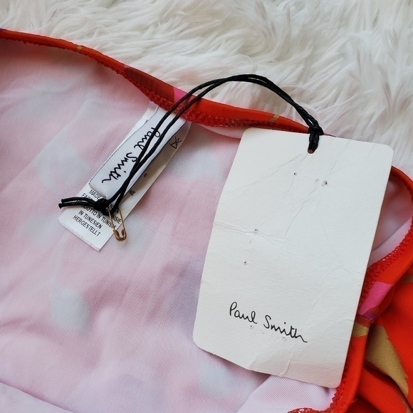 NWT Paul Smith open back floral swimsuit sz. 3 - Picture 5 of 7